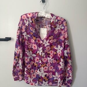 NWT sezane pierro purple flowers